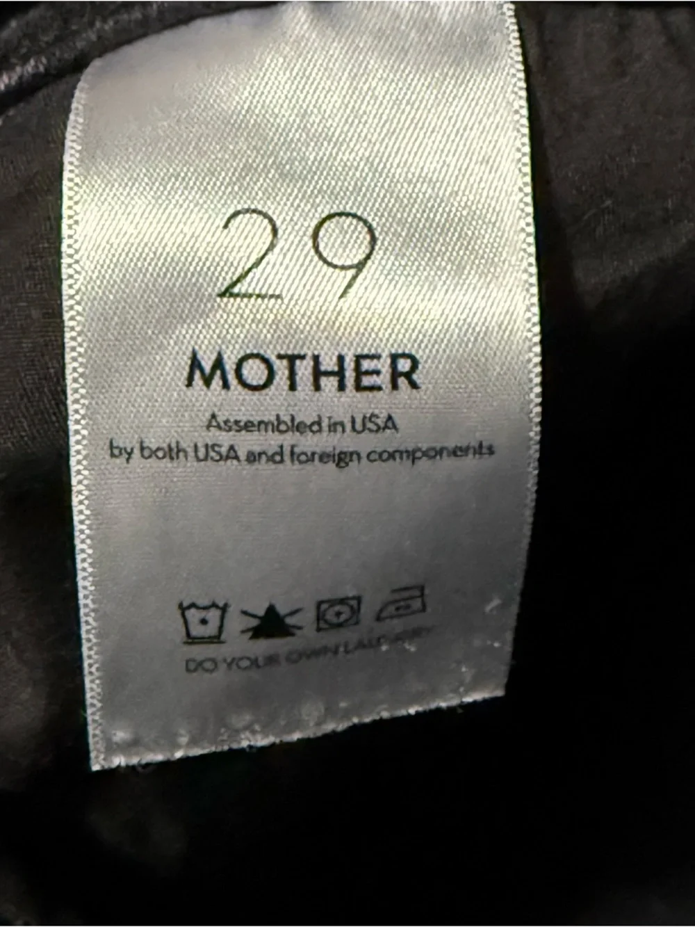 Mother The Hustler Ankle Fray Jeans Women's 29 in Encounters at Night Wash Denim - Picture 5 of 9